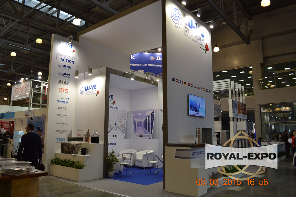 Стенд Компании LU-VE GROUP на выставке "Мир Климата 2015" в Крокус-Экспо