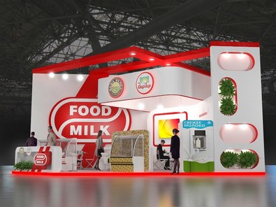 Дизайн-проект стенда Food Milk