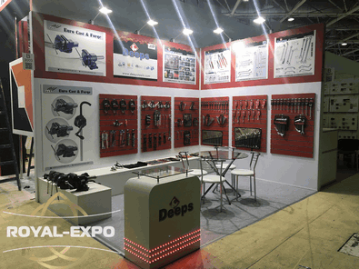 Выставочный стенд Deeps. Booth construction in MITEX 2017 (Moscow/Expocenter)