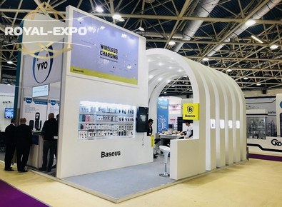 Exhibition Stand of Chinese company Baseus Выставка /Exhibition -:“Sviaz,Informations & communications Technology-2018”