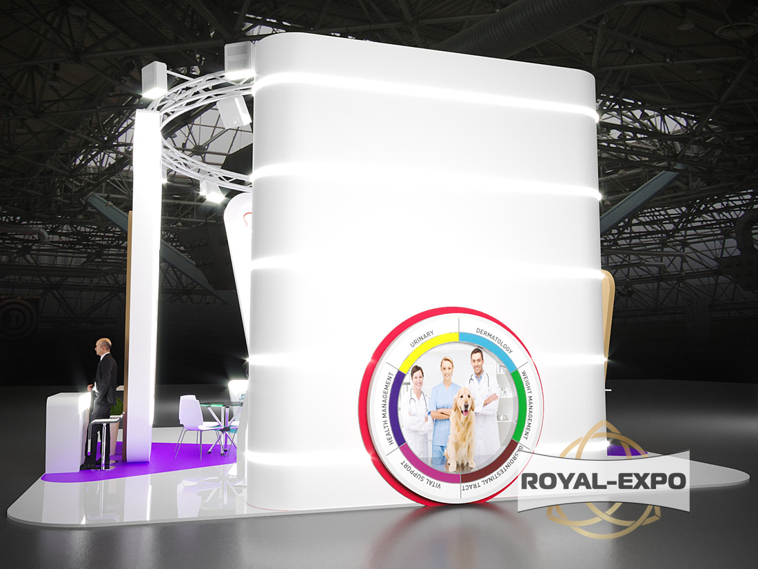 Дизайн-проект стенда Royal Canin НАЗАД 2